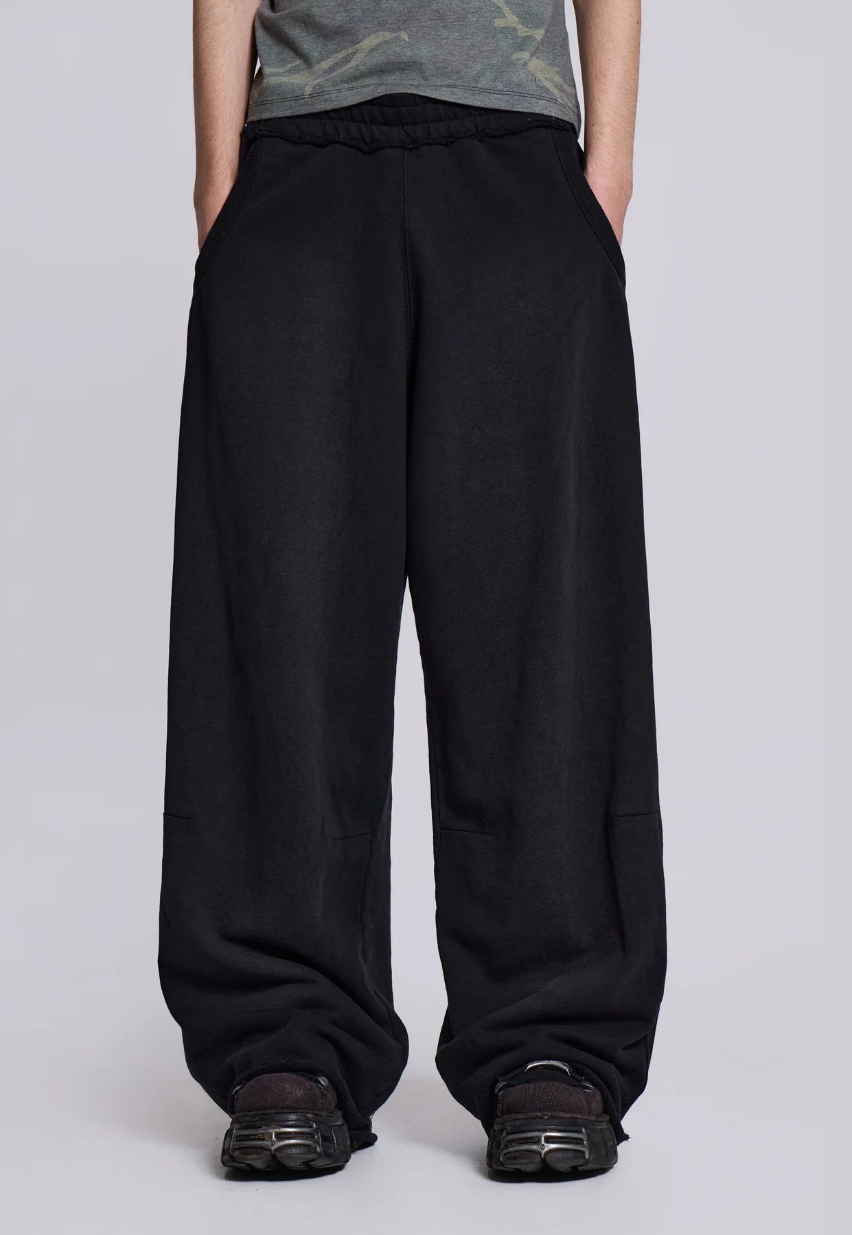 Baggy Sweat Pants - Black wash