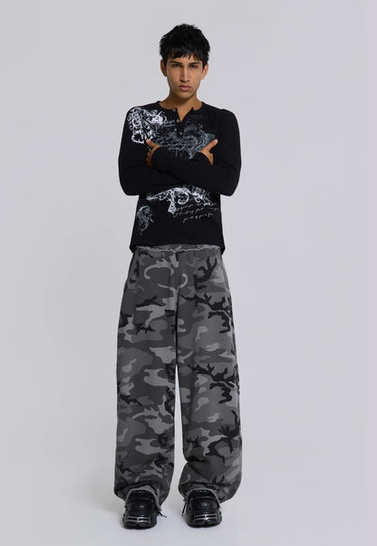 Baggy Sweat Pants - Camo