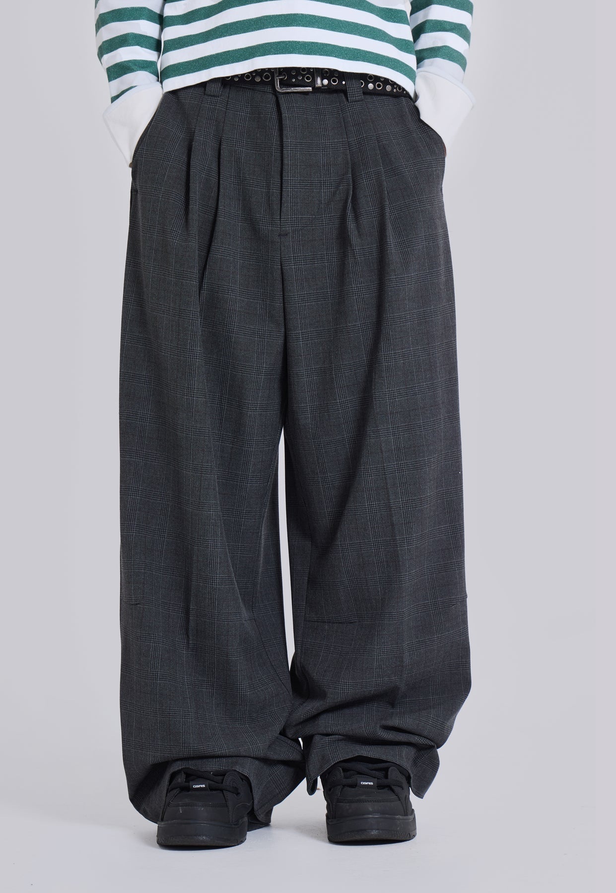 Baggy Suit Pants - Grey