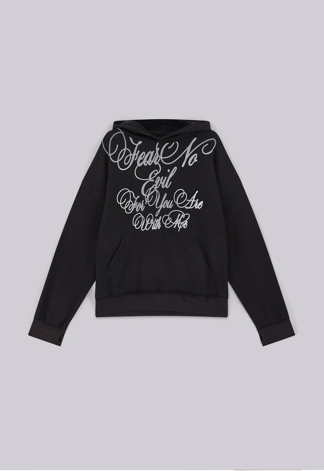 Letter Hoodie - Black