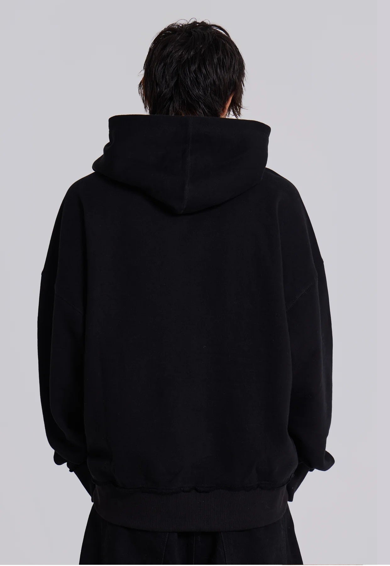 Letter Hoodie - Black