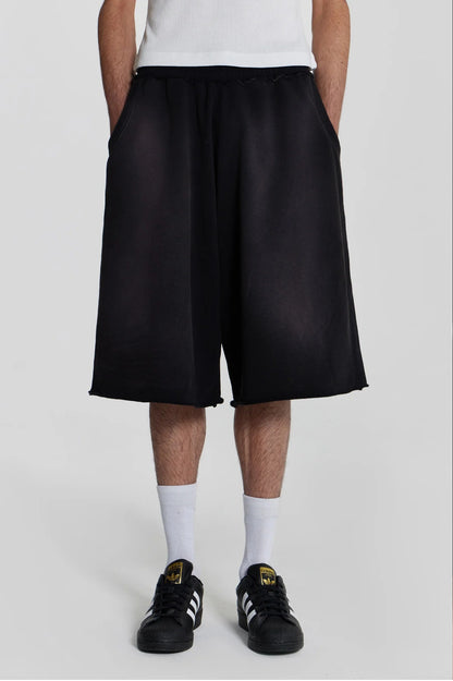 Baggy Sweat Shorts - Black
