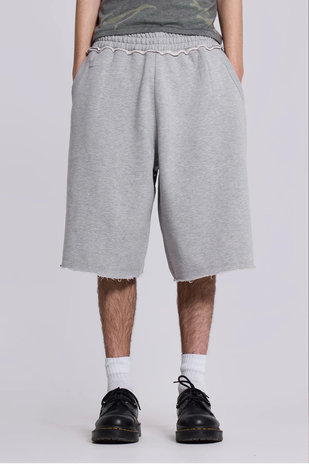 Baggy Sweat Shorts - Grey