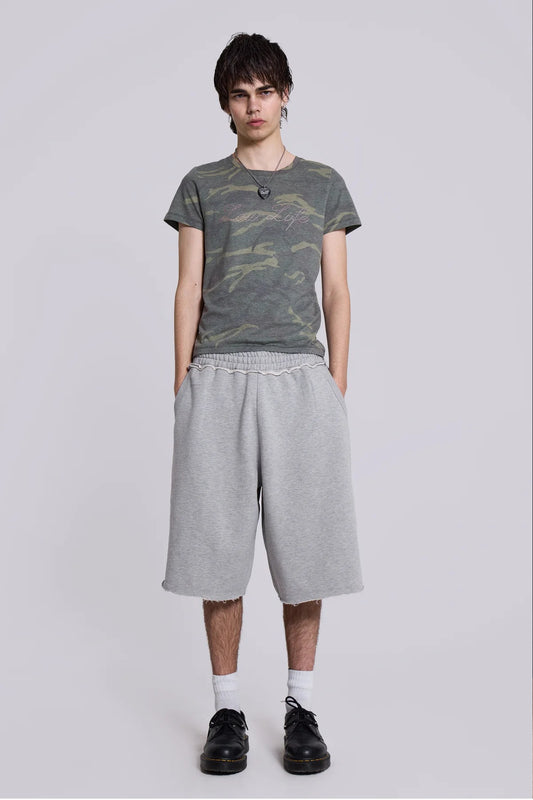 Baggy Sweat Shorts - Grey